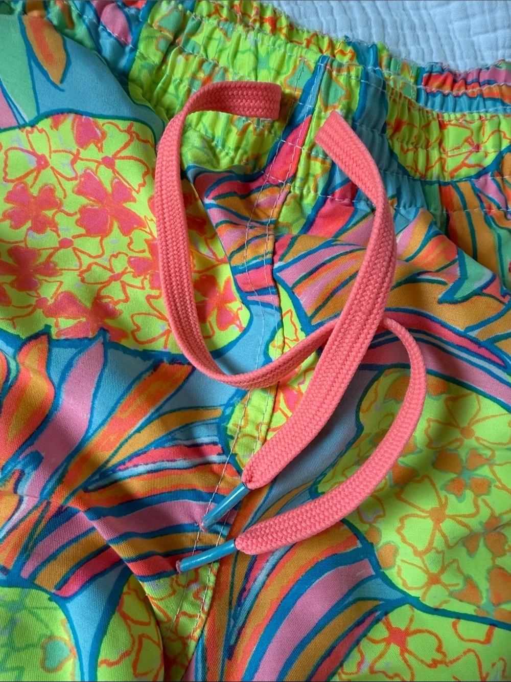 Chubbies The Hooligans Neon Pineapple Mesh Lined Swim Trunks Shorts Medium Y2K
